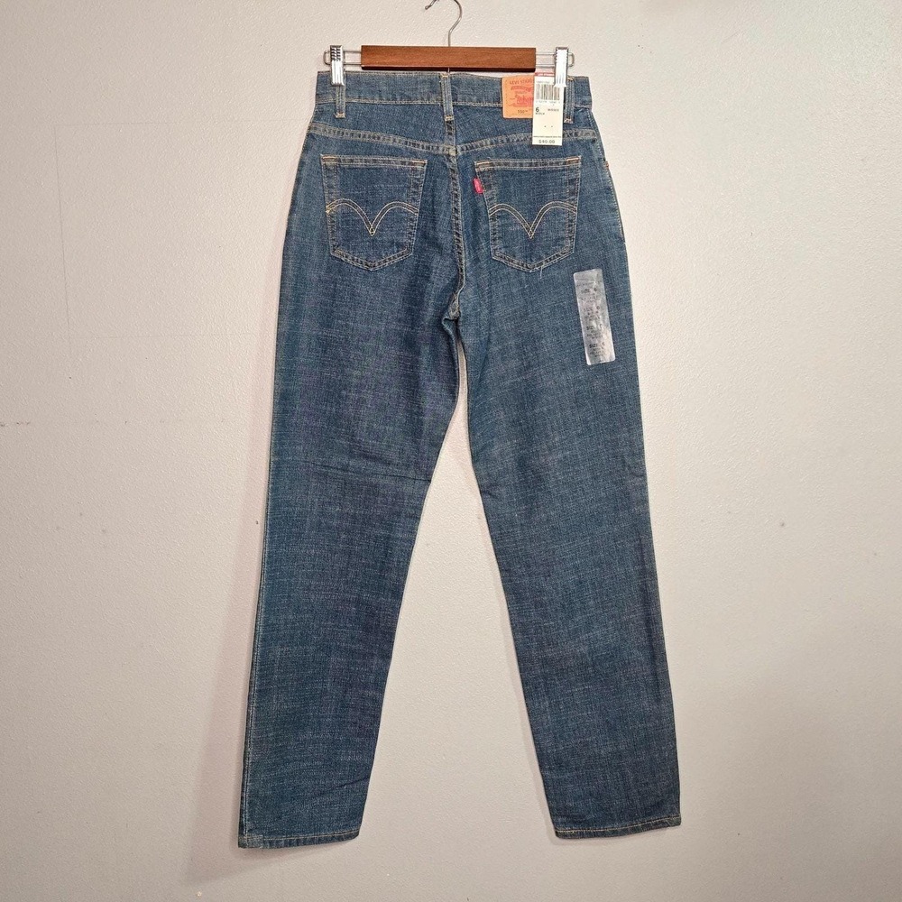 Levi's 550 Relaxed Fit Tapered Mom Jeans 6 Medium Blue High Rise‎ Vintage NWT